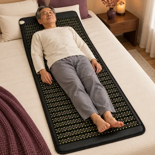 Cảnh nghỉ ngơi thư giãn trên giường quen thuộc